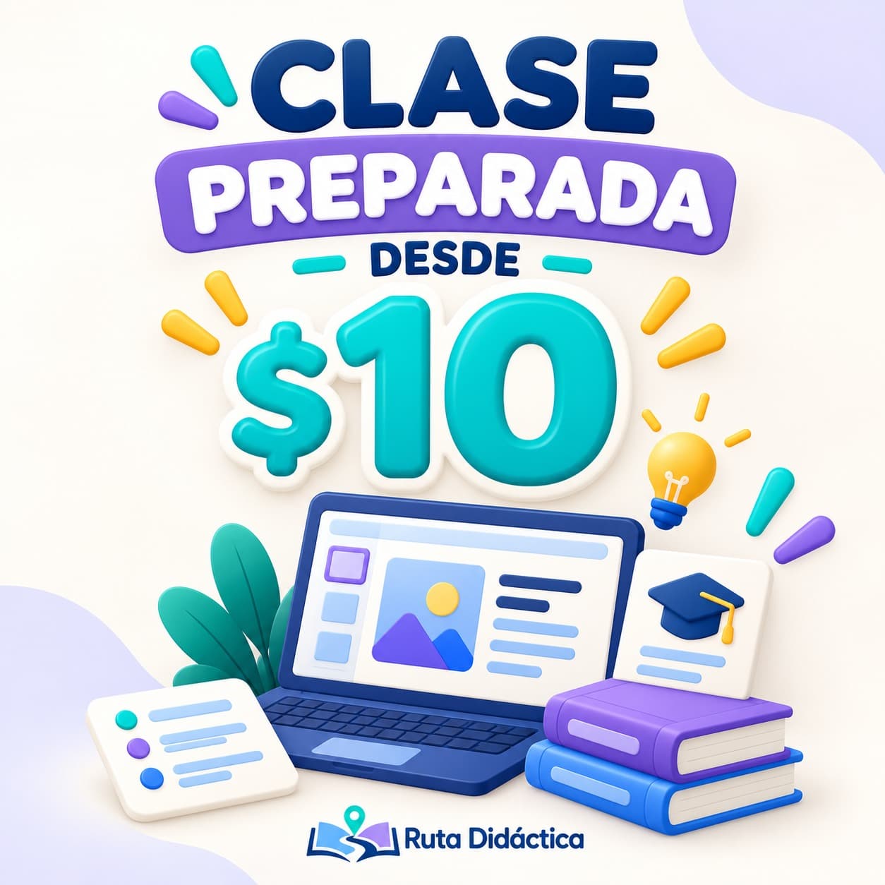 Clase preparada desde $10 con Ruta Didáctica